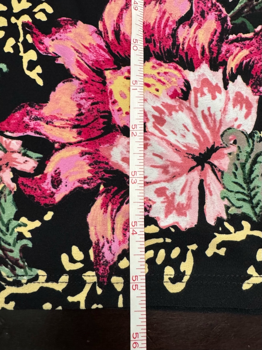 London Times Black Maxi Dress with Pink Floral Print Size 16 - Picture 12 of 17